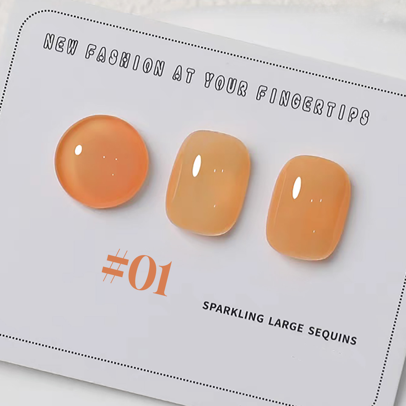Resin Art Workshop - 1-6pcs PSK New Macaron Candy Orange