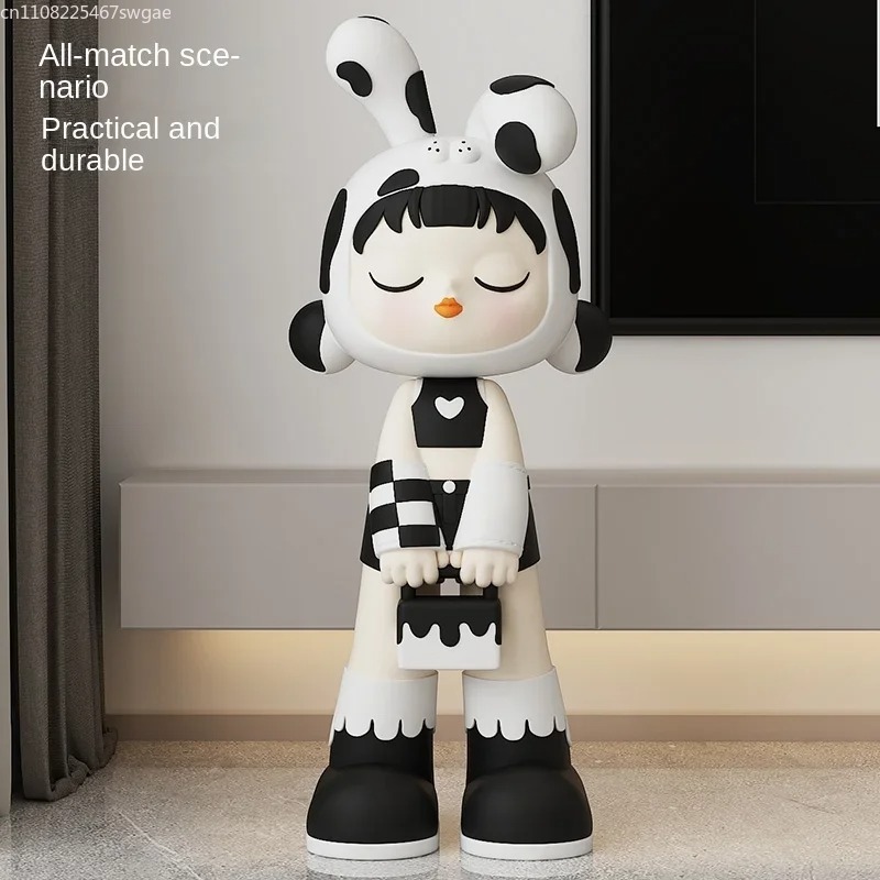 Art Cartoon Girl Statue Indoor - огляд і ціна Resin Art And Craft