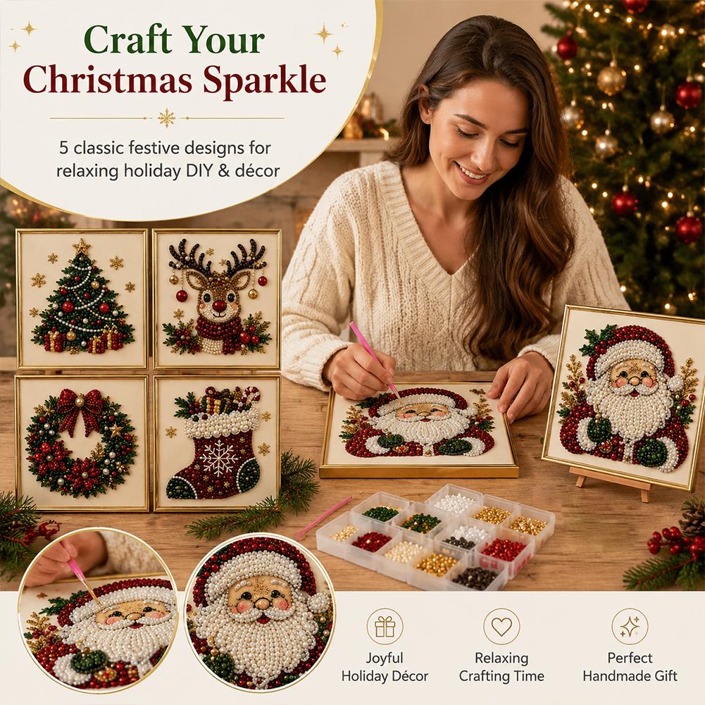 Christmas Santa Claus Pearl Ar - огляд і ціна Resin Art For Kids
