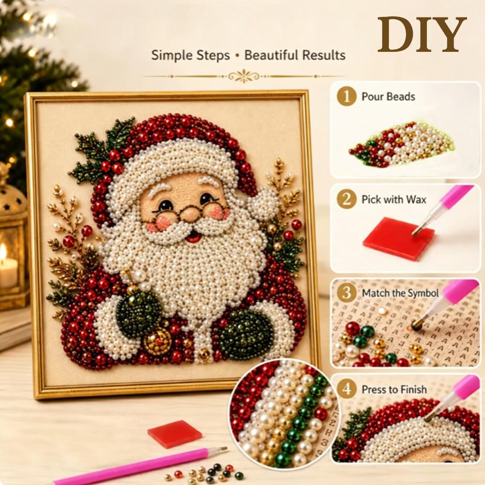 Christmas Santa Claus Pearl Ar - огляд і ціна Resin Art For Kids