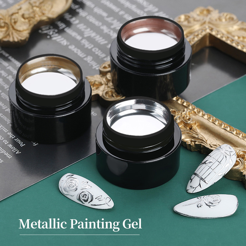 BORN PRETTY 5ml Metal Gel Nail - огляд і ціна Resin Art For Rose
