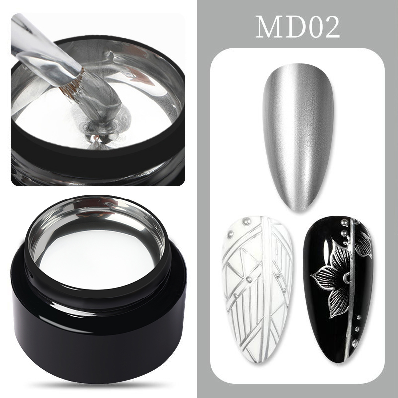 BORN PRETTY 5ml Metal Gel Nail - огляд і ціна Resin Art For Rose