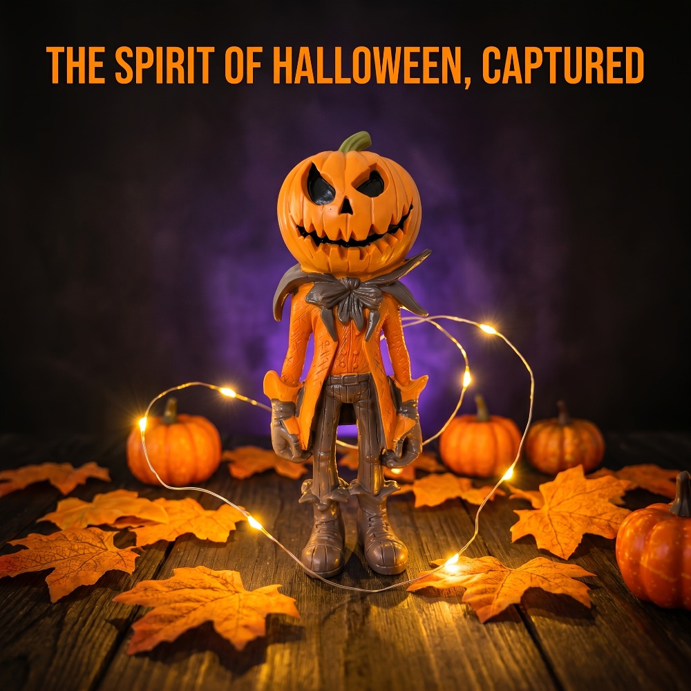 Halloween Pumpkin Figurine Res - огляд і ціна Resin Art Table