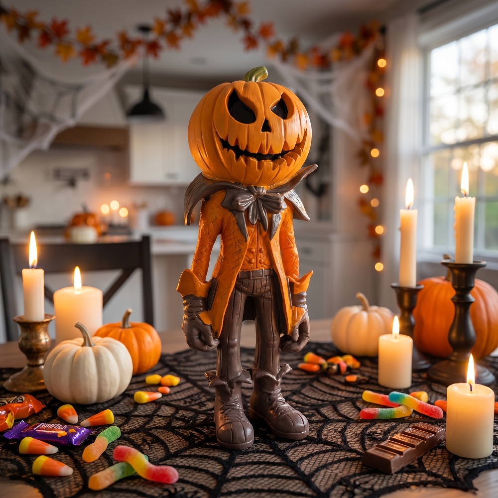 Halloween Pumpkin Figurine Res - огляд і ціна Resin Art Table