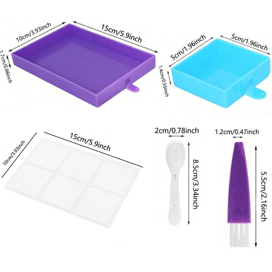 6 Grids Palette With Cover Dia - огляд і ціна Resin Art Workshop