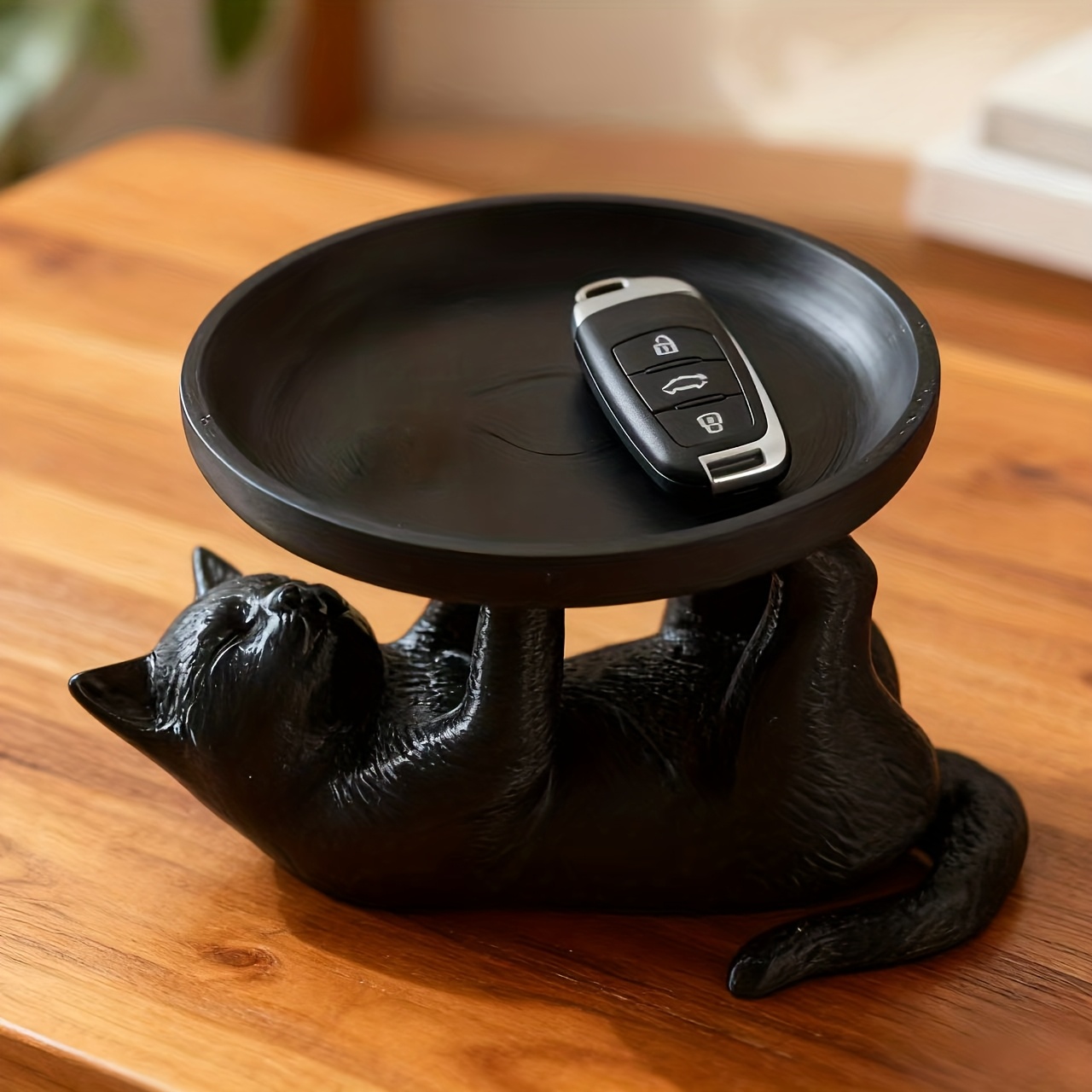 1Pc Resin Cat Statue with Tray - огляд і ціна Resin Art Table
