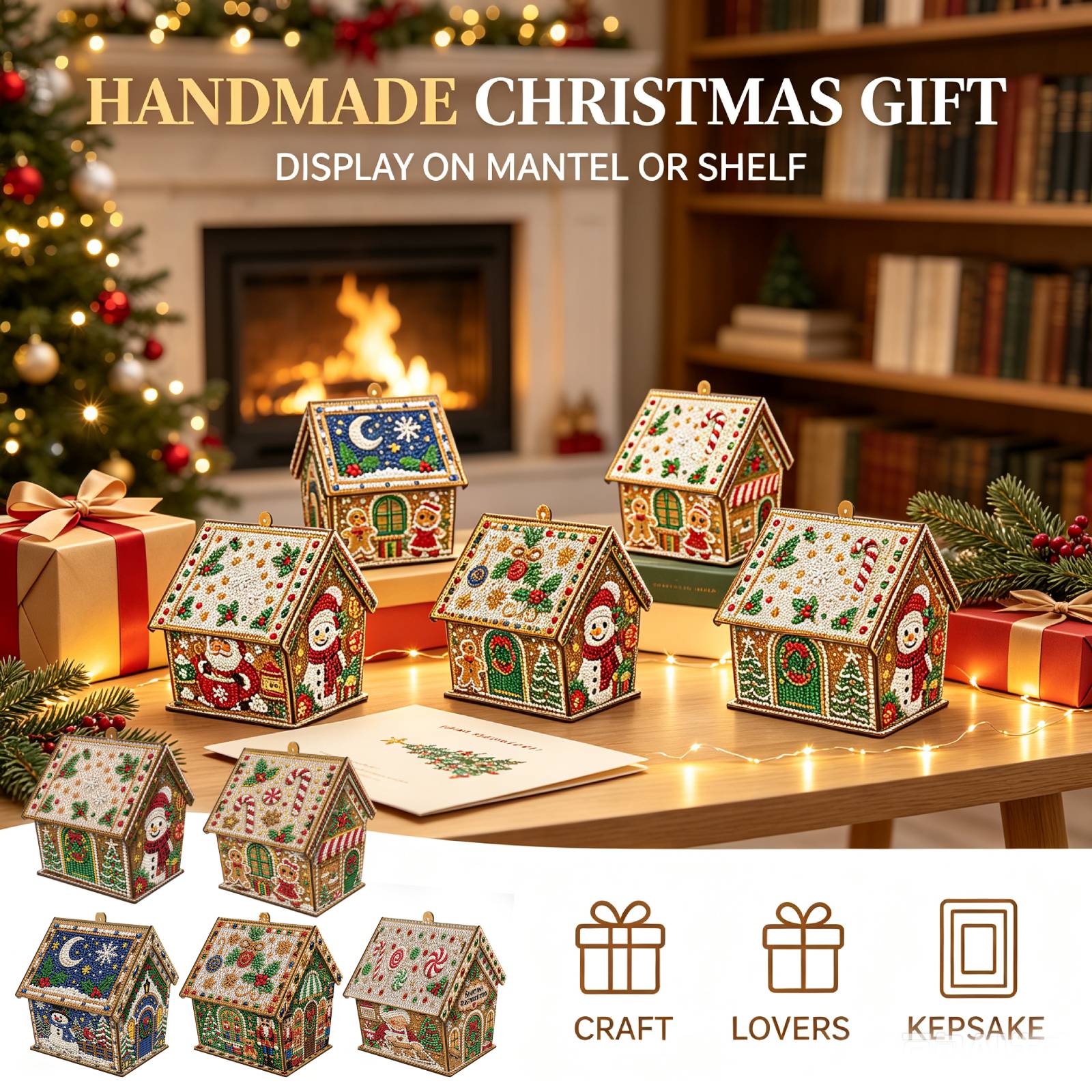 DIY Wooden Christmas House Dia - огляд і ціна Resin Art Kit