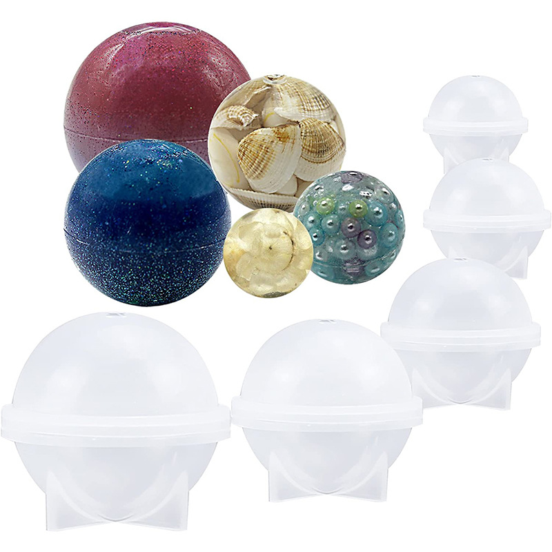 2-10CM Round Clear Silicone Mo - огляд і ціна Resin Art And Jewelry