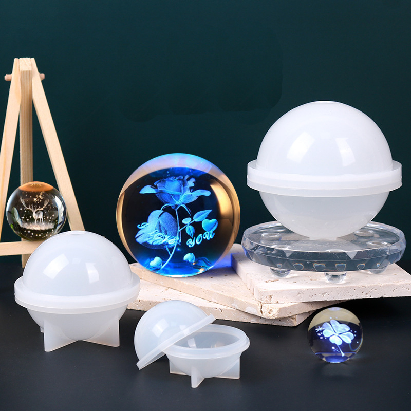 2-10CM Round Clear Silicone Mo - огляд і ціна Resin Art And Jewelry