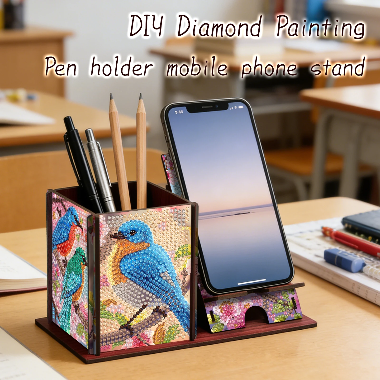 Diamond Art Wooden Desk Organi - огляд і ціна Resin Art Kit