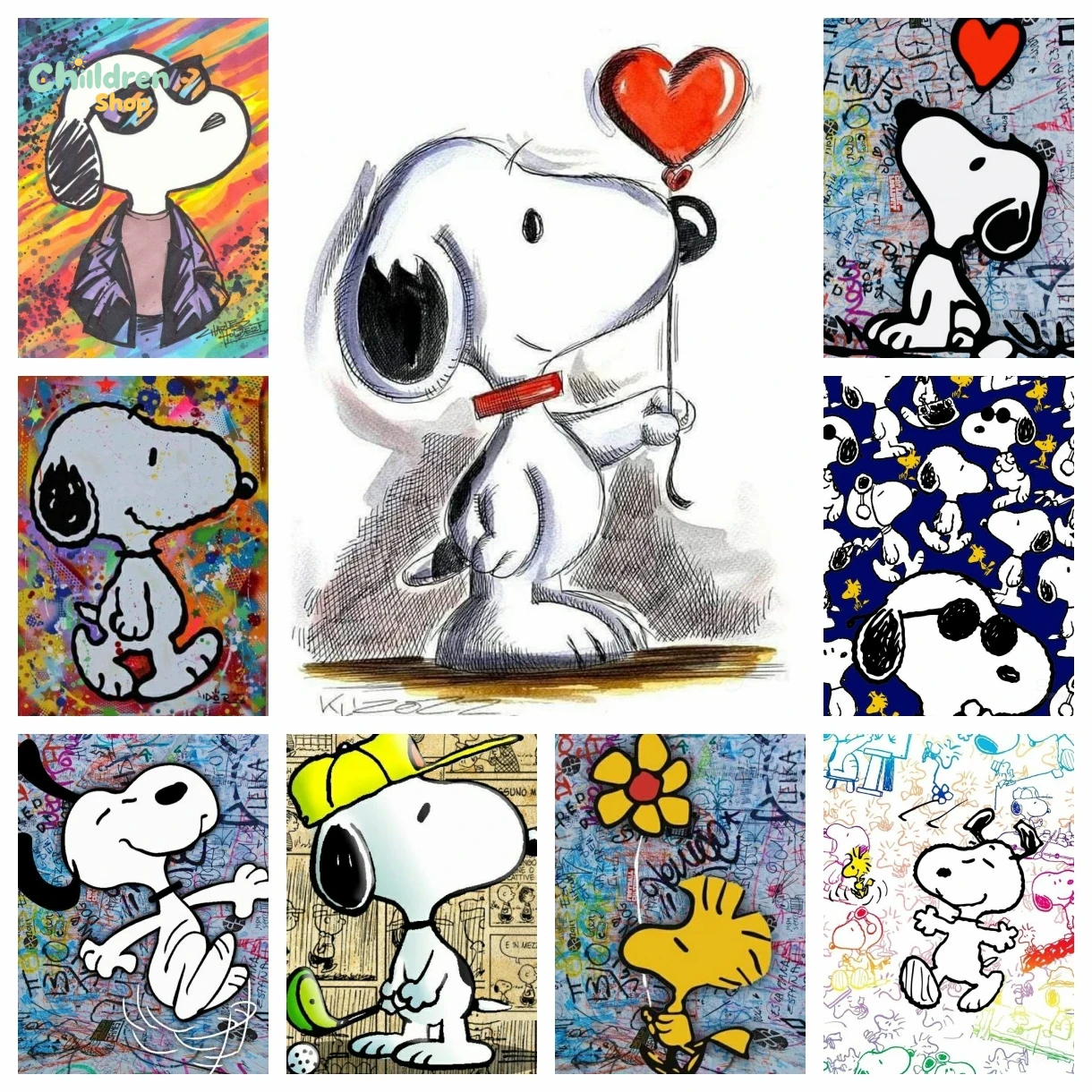 Kawaii Graffiti Snoopy Cartoon - огляд і ціна Resin Art For Kids