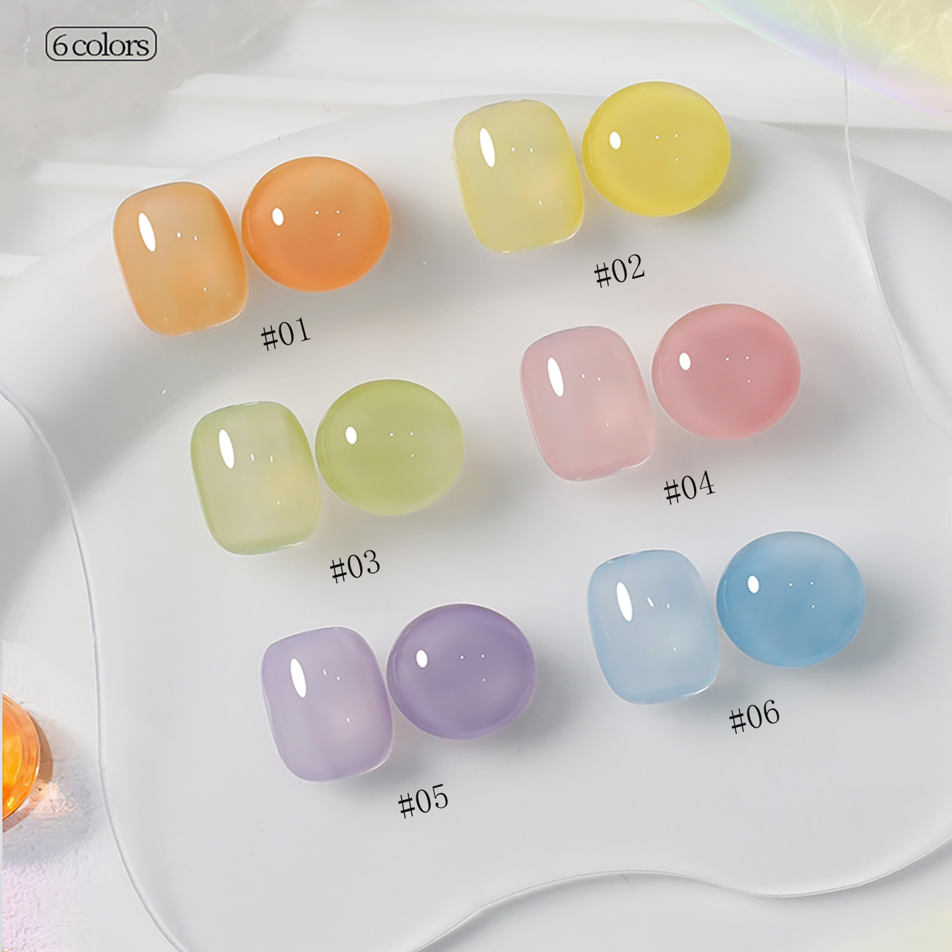 1-6pcs PSK New Macaron Candy O - огляд і ціна Resin Art Workshop