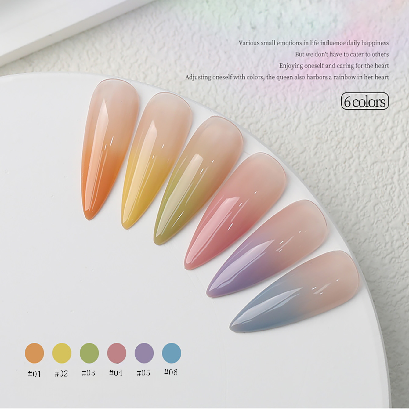 1-6pcs PSK New Macaron Candy O - огляд і ціна Resin Art Workshop